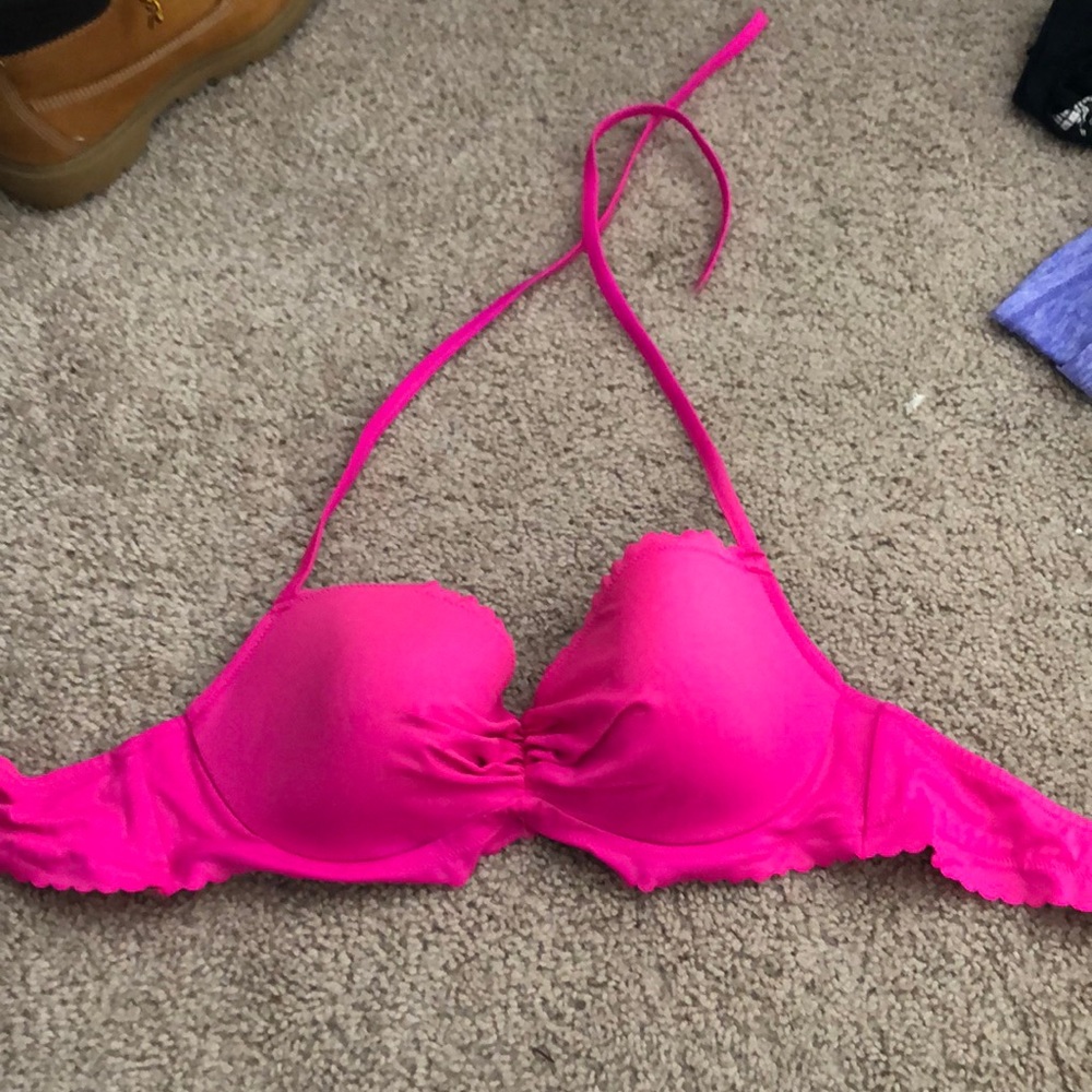 Pink swim suit top